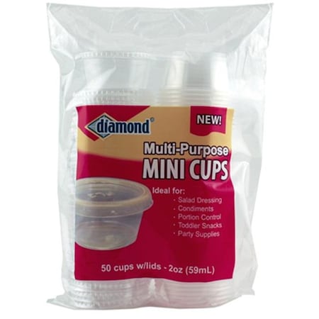 Diamond Diamond 41426-80001 2 oz. Mini Plastic Cups; 50 Count 197713